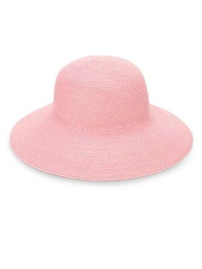 Eric Javits Hampton Sun Hat In Pop Pink