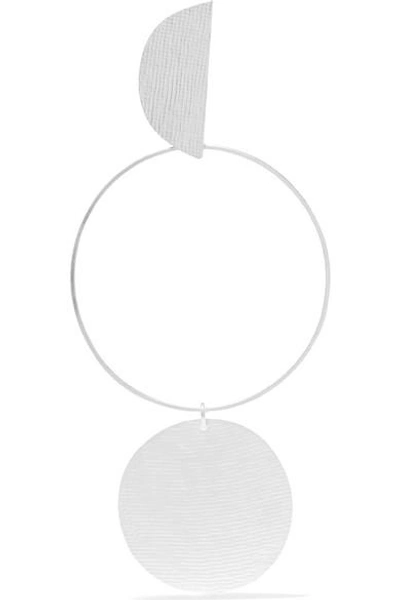 Annie Costello Brown Transit Silver-tone Earring