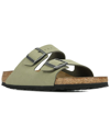 Birkenstock Arizona Birko-flor Leather Sandal In Green