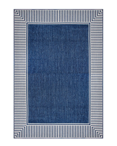 Nuloom Asha Simple Border Indoor/outdoor Rug In Navy