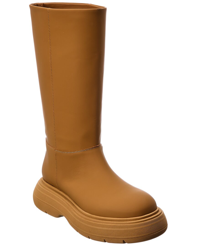 Gia Borghini Marte Leather Boot In Brown
