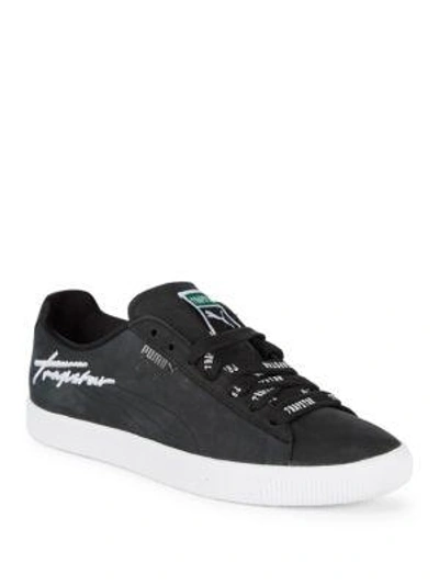 Puma Trapstar Leather Sneakers In Black