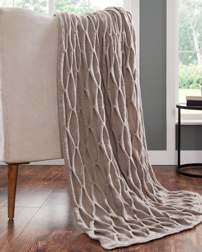 Modern Threads Samira Acrylic Embellished Throw In Khaki