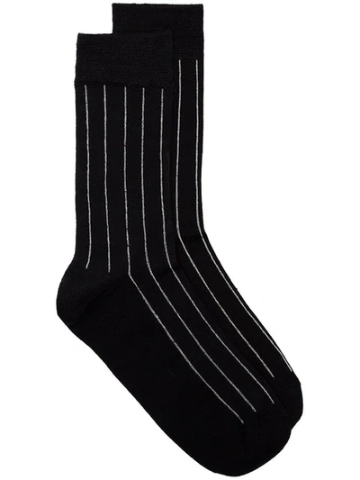 Haider Ackermann Striped Socks - Black