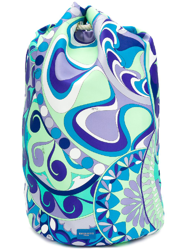 Emilio Pucci Printed Drawstring Bag | ModeSens