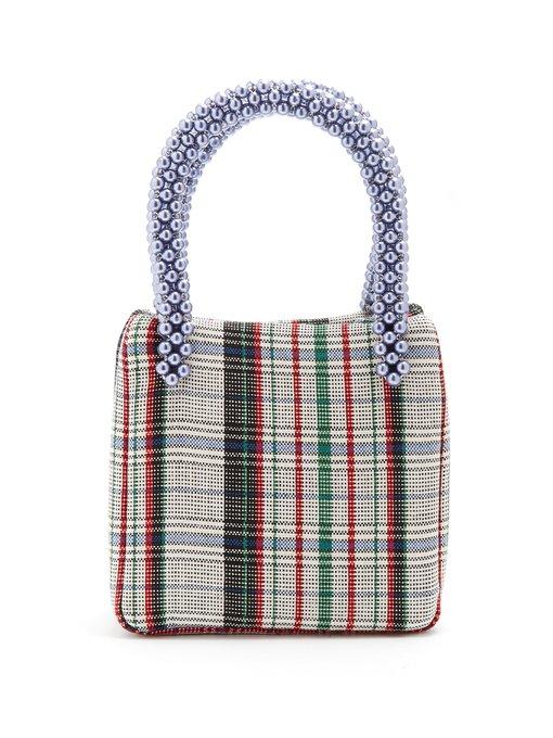 Shrimps Una Checked Wool Bag In Multi | ModeSens
