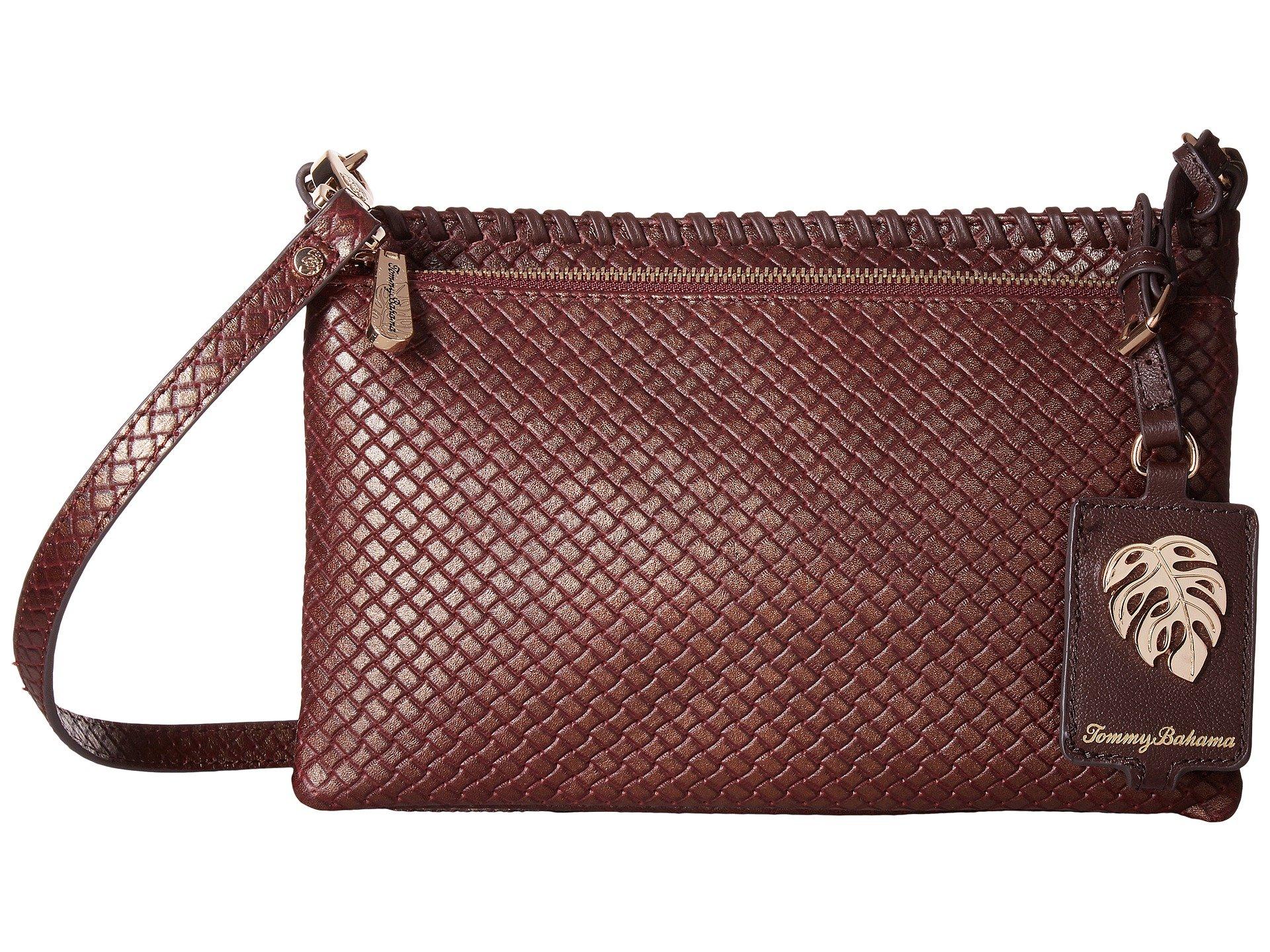 tommy bahama leather crossbody bag