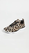 Apl Athletic Propulsion Labs Women's Women's Techloom Pro Leopard-print Calf Hair Sneakers In Cheetah