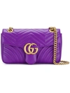 Gucci Gg Marmont Matelassé Shoulder Bag In Purple