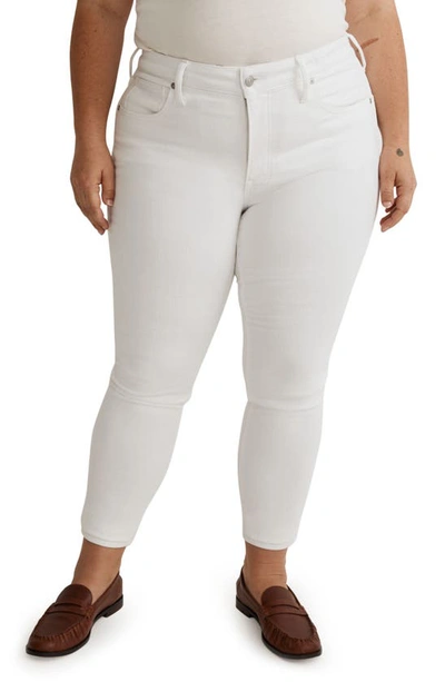 Madewell Pure White Mid-rise Skinny Crop Jean