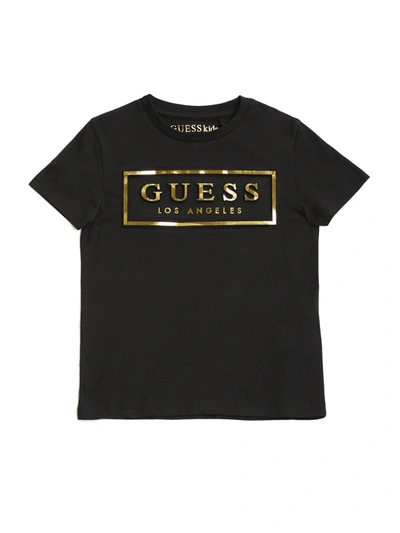 Guess Factory Colt Foil Embossed Logo Tee (2-6) In Black