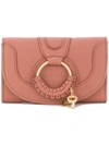 See By Chloé Hana Leather Wallet In Pink