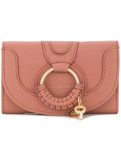 See By Chloé Hana Leather Wallet In Pink