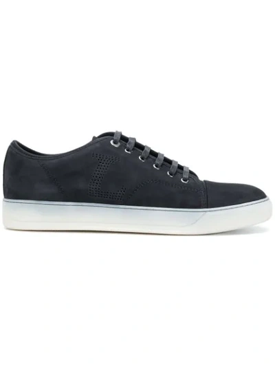 Lanvin Toe Capped Sneakers In Black