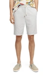 Scotch & Soda Fave Organic Cotton & Linen Beach Shorts In White