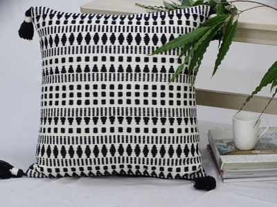 Vibhsa Throw Pillow With Tassels In Multi