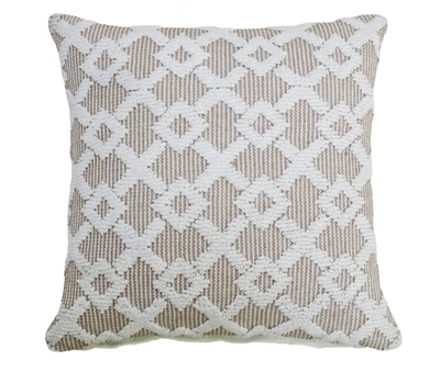 Vibhsa Decorative Accent Throw Pillow With Geo Texture In Multi