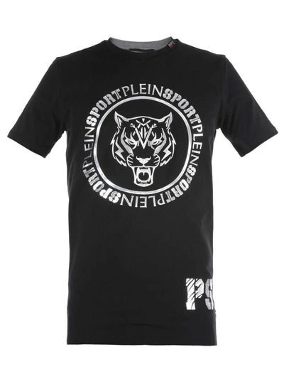 Philipp Plein Cotton T-shirt In Black-silver