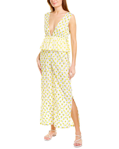 Ash & Eden Shental Jumpsuit In Yellow