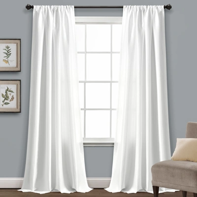 Lush Decor Venetian Window Curtain Panels Single In White