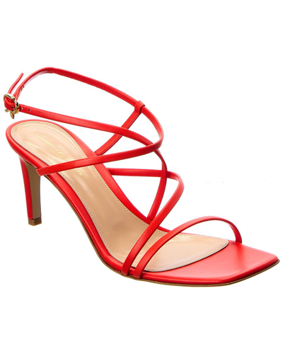 Gianvito Rossi Manilla 70 Leather Sandal In Orange