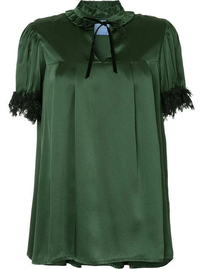 Macgraw Teddy Boy Blouse In Green