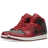 Nike Men's Air Jordan 1 Mid Retro Basketball Shoes, Red