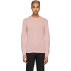 Prada Crew-neck Cashmere Sweater In Pink