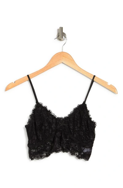 Wishlist Lace Spaghetti Strap Bralette In Black