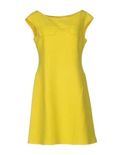 Moschino Cheap And Chic Short Dresses In Yellow