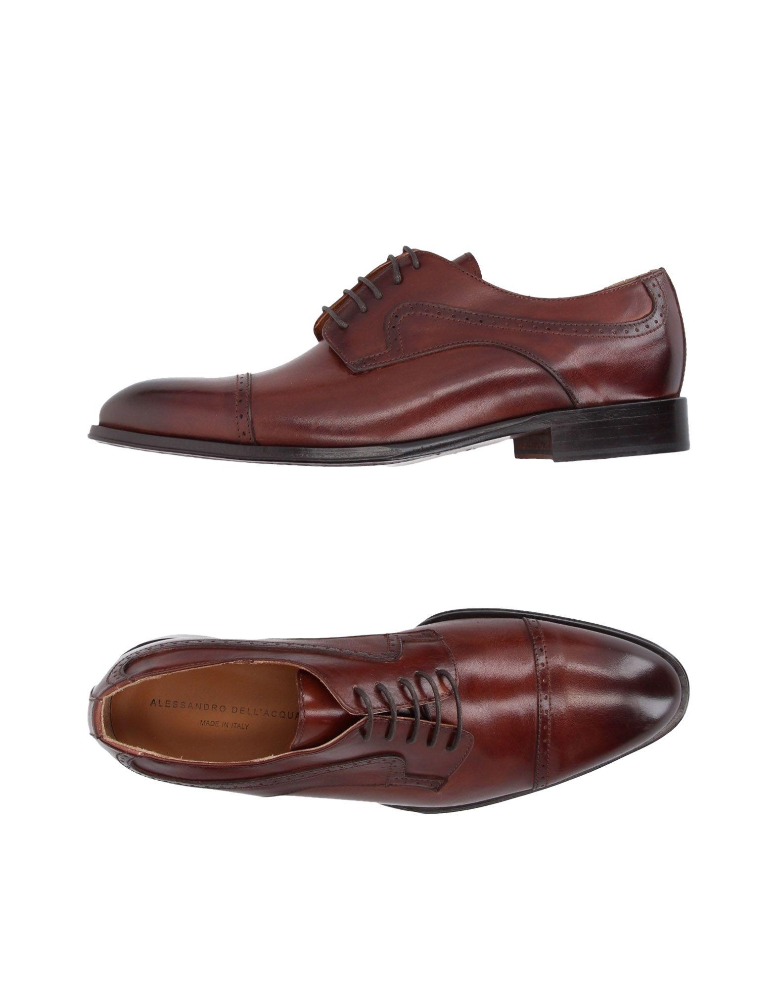 Alessandro Dell'acqua Laced Shoes In Brown | ModeSens