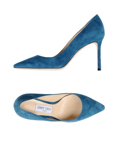 Jimmy Choo Pumps In Deep Jade