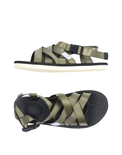 Suicoke Sandals In Military Green