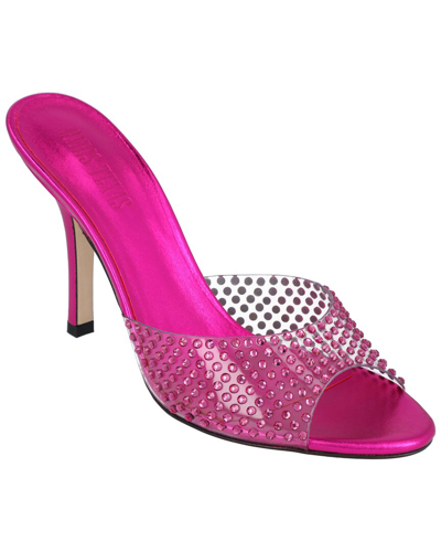 Paris Texas Croc Leather Sandal In Pink