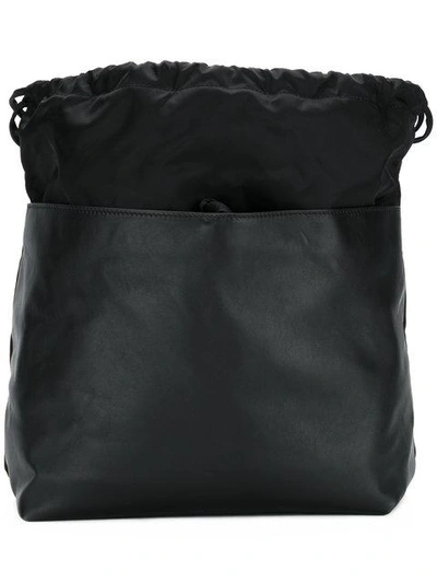 Marni Leather Panel Drawstring Backpack