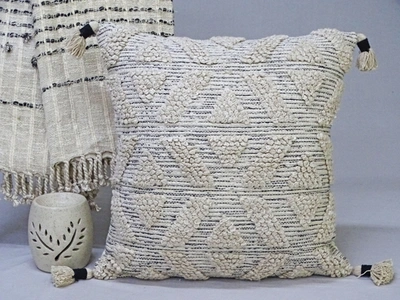 Vibhsa Beige Throw Pillow For Couch In Multi