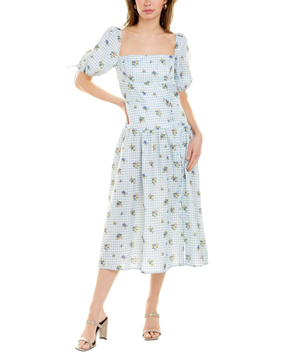 70/21 Floral Dress In White