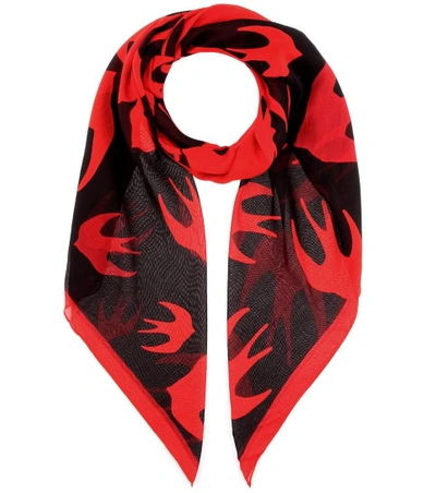 Mcq By Alexander Mcqueen Swallow-printed Scarf