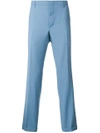 Prada Straight Leg Trousers In Blue