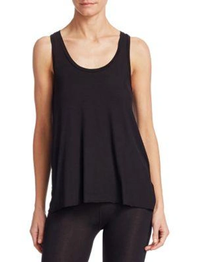 Majestic Relaxed Tank Top In Noir