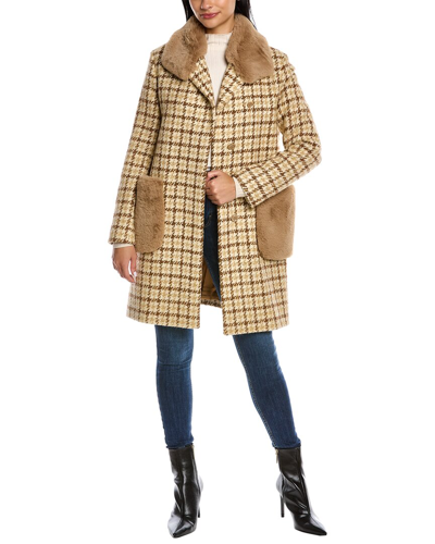 Cinzia Rocca Icons Wool & Alpaca-blend Coat In Beige