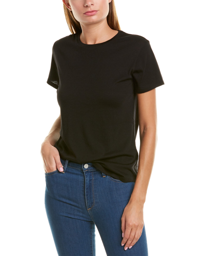 Vince Dropped-shoulder T-shirt In Black