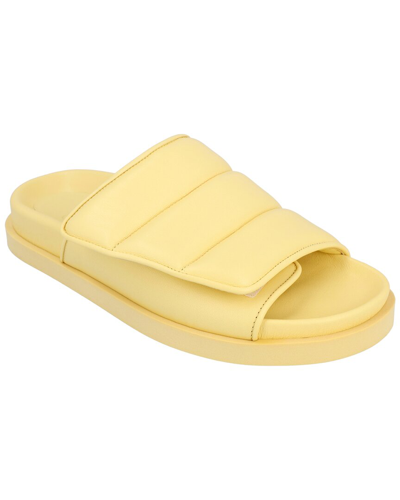 Gia Borghini Couture Leather Sandal In Yellow