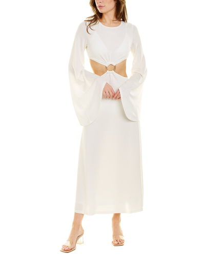 Sonya Majestic Knit Maxi Dress In White