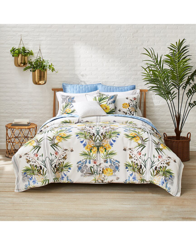 Ted Baker Royal Palm Comforter Set In White