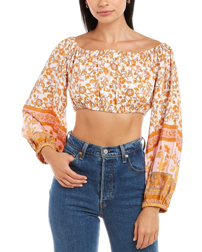 Traffic People Sofia Crop Top In Orange