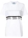 Prada Chainmail Trim T-shirt - White