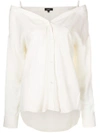 Theory Cold Shoulder Shirt - White