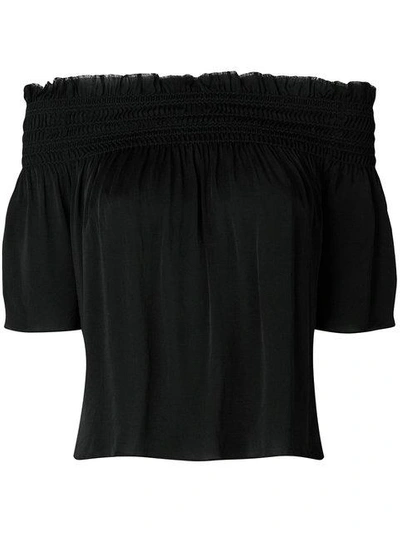 Saint Laurent Off-the-shoulder Blouse - Black