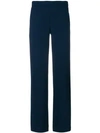 P.a.r.o.s.h Wide Leg Tailored Trousers In Blue